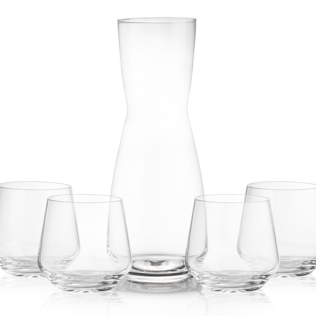 Mason Carafe & Sturgis Stemless Wine Set 6