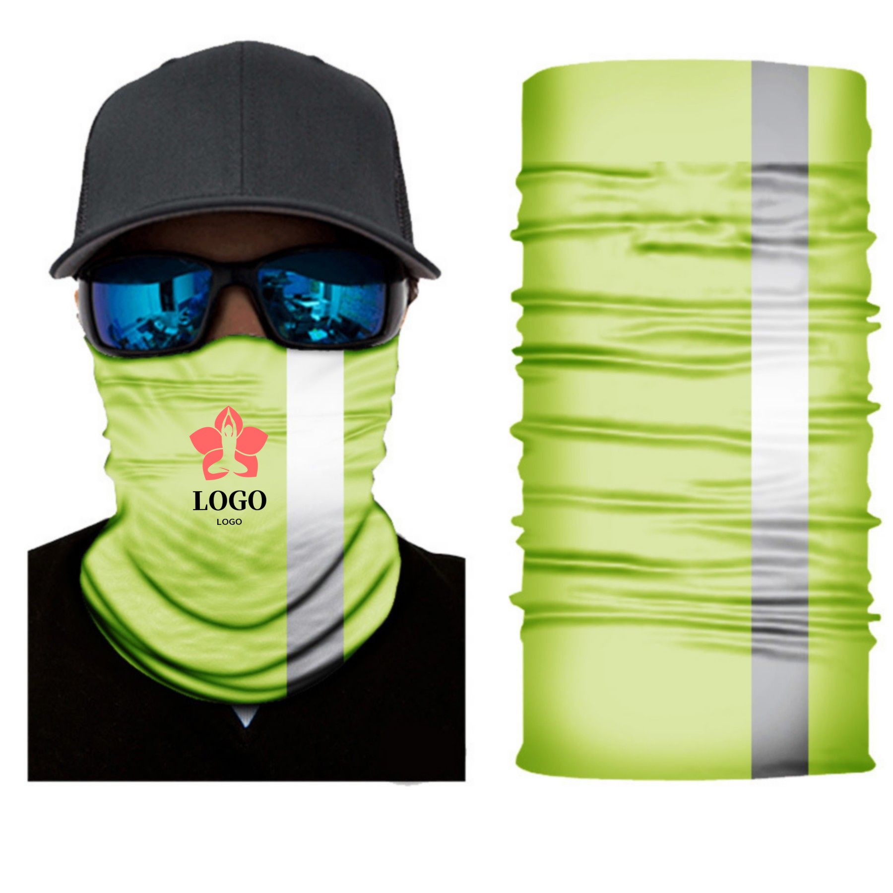 Visibility Reflective Safety Bandana Dust Protection Scarf