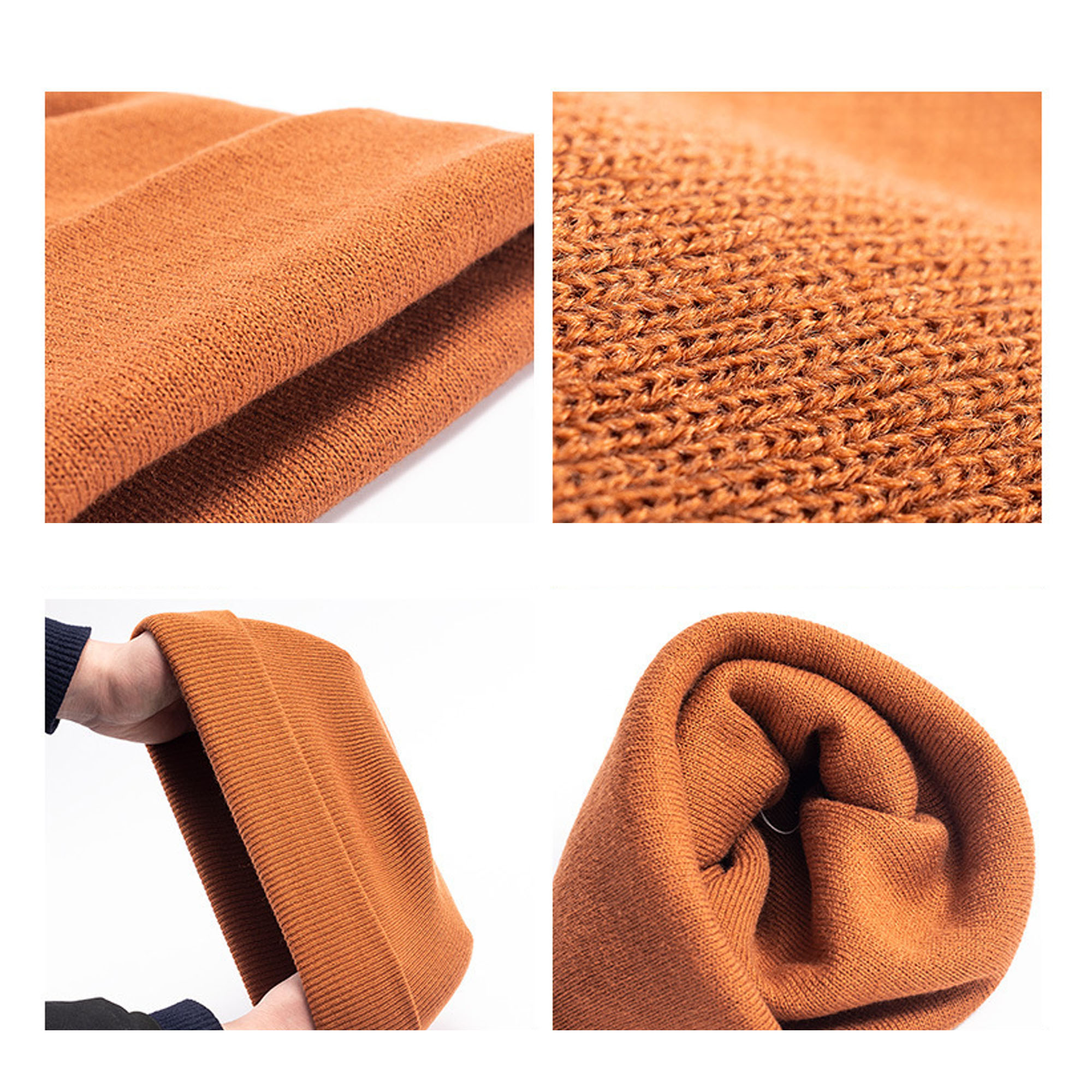 Unisex Cuffed Knitted Beanie 7