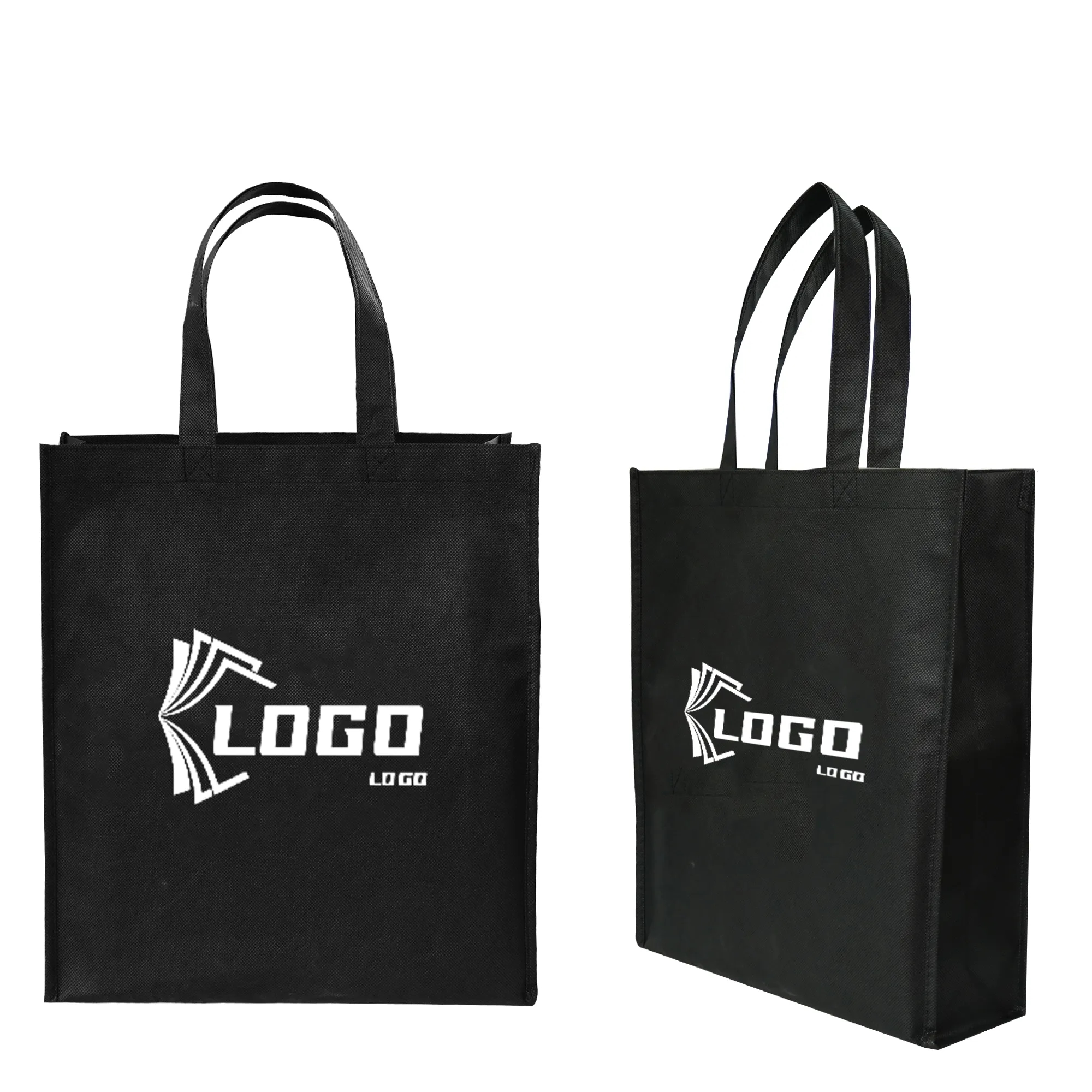 Reusable Stitched Nonwoven Grocery Bag With Gusset