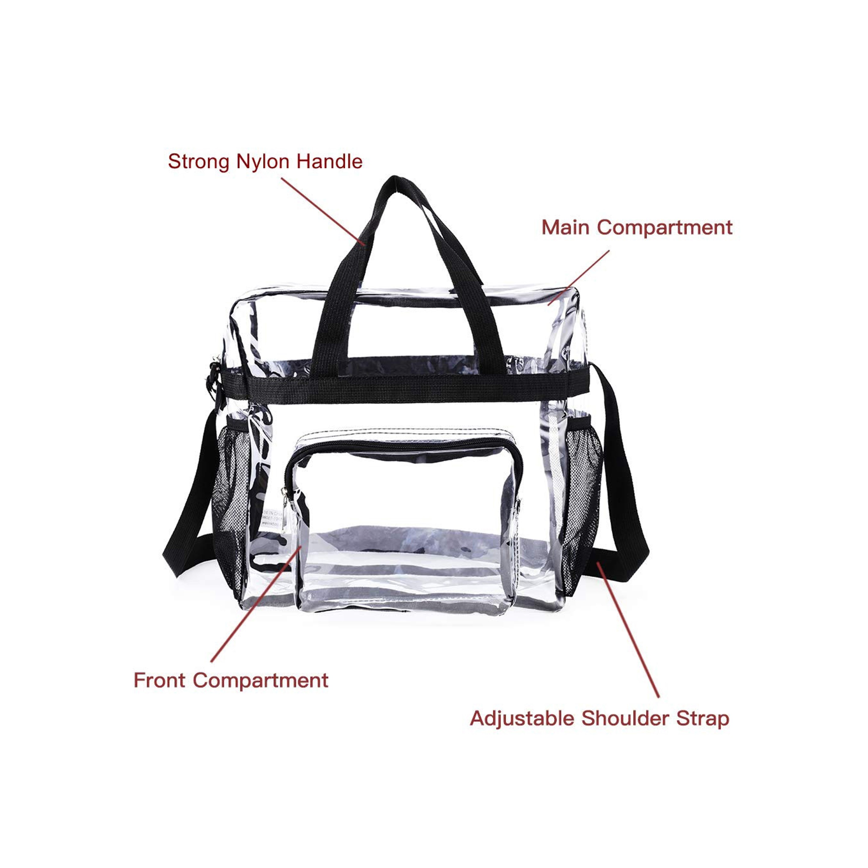 Clear Tote Bag with Zipper Closure (direct import) 2