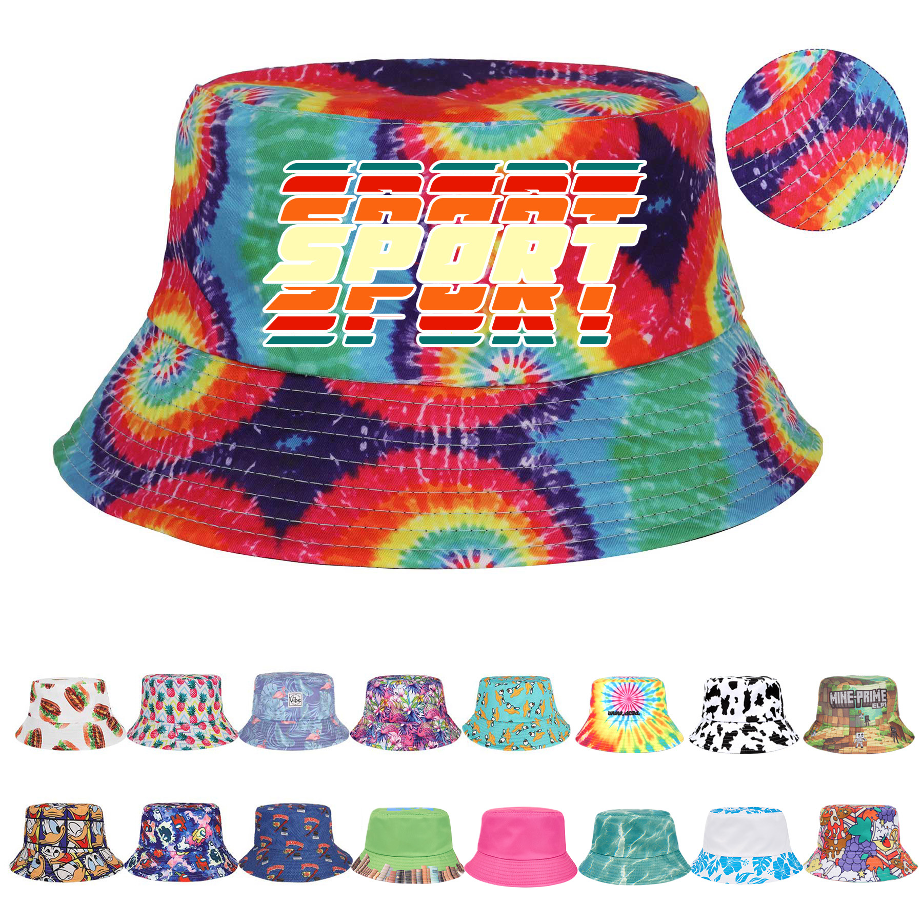 Custom Sublimation Bucket Hat 1