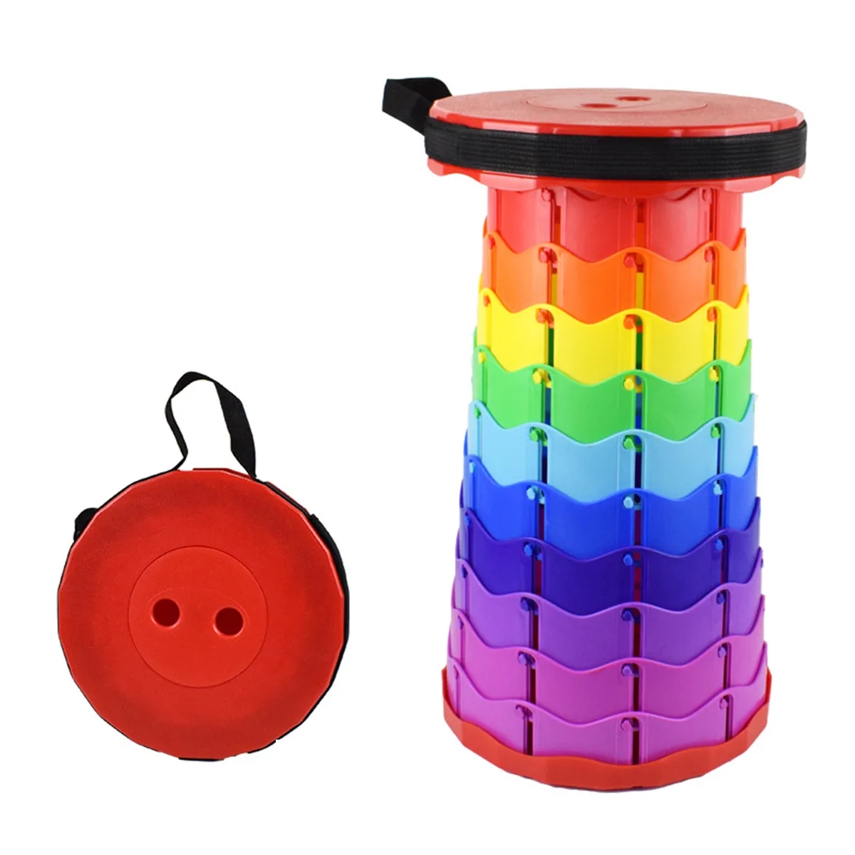 Outdoor Portable Simple Telescopic Folding Stool 7