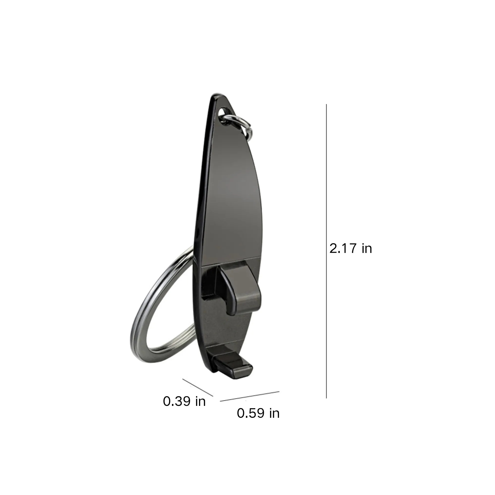 Surfboard Shaped Bottle Opener Keychain 2