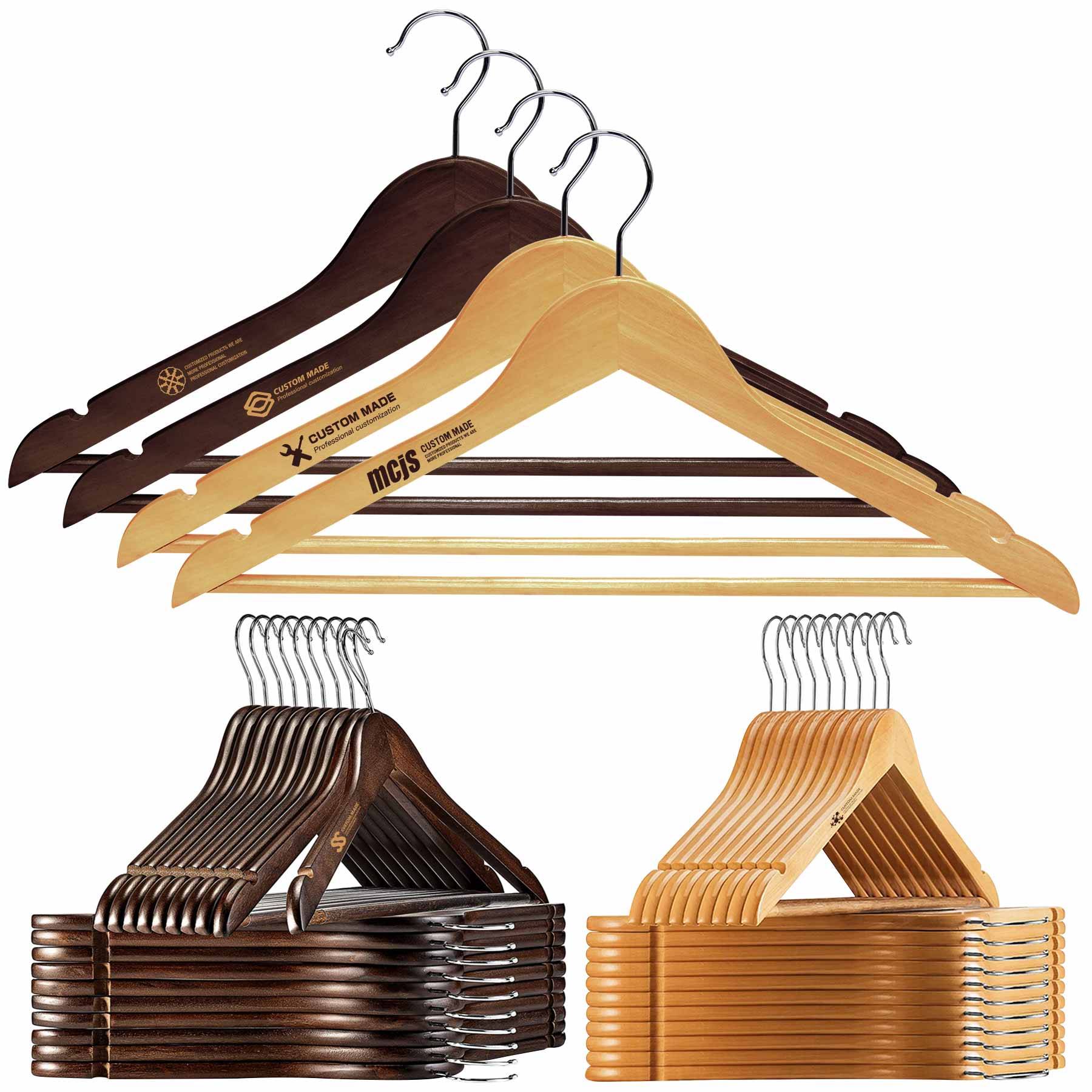 Solid Wooden Suit Hanger 2