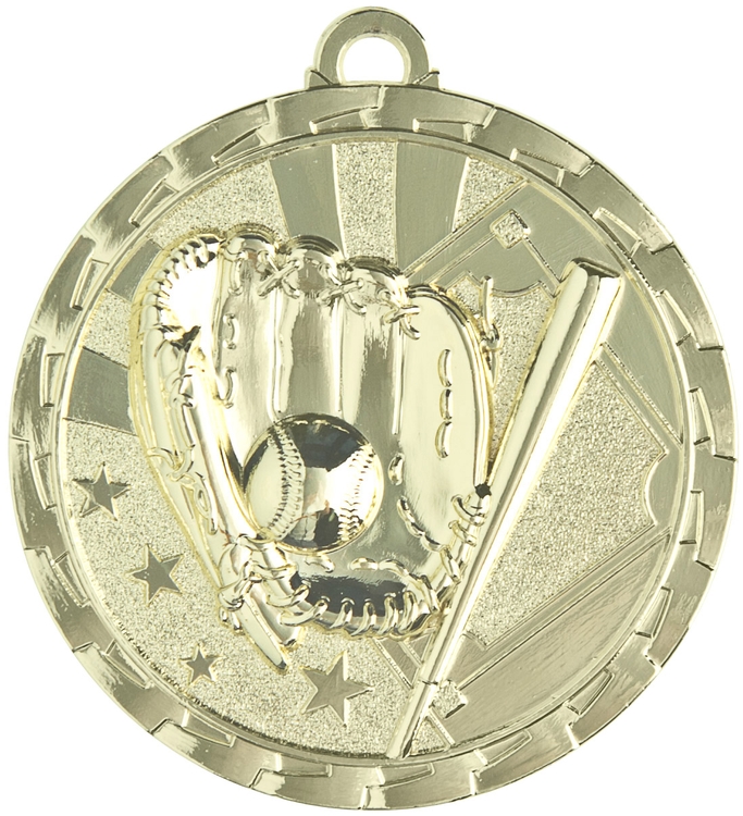 Baseball/Softball Bright Medal, 2" 1