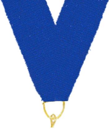0.875" x 30" Blue Snap Clip Stock Ribbon 1