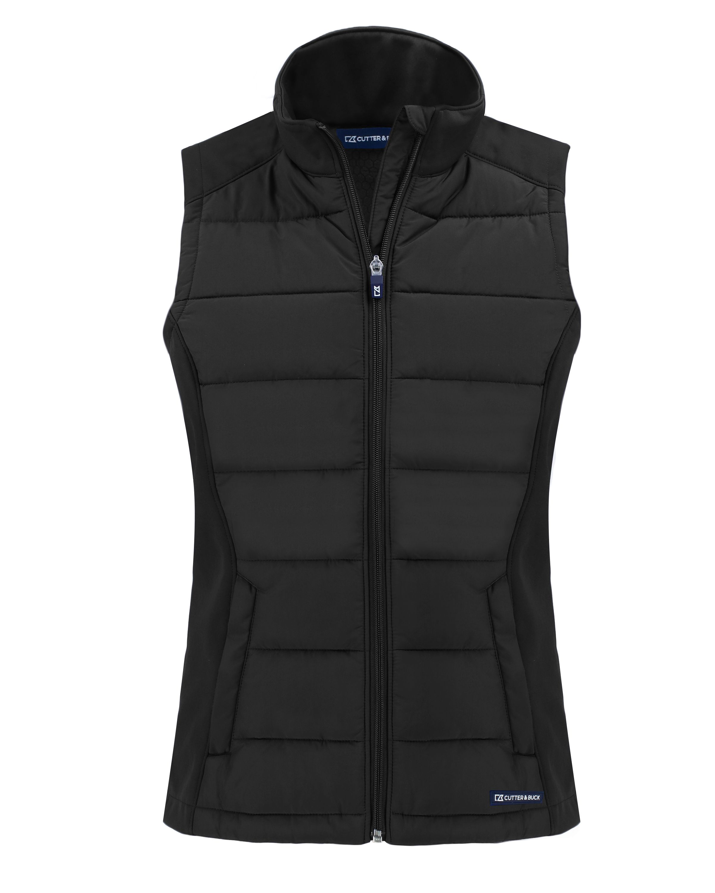 Evoke Hybrid Softshell Recycled Womens Full Zip Vest