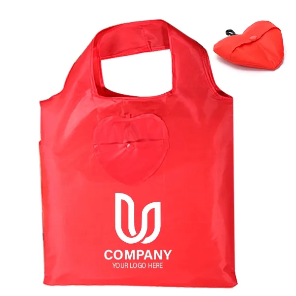 Rpet Heart Shaped Foldable tote 1