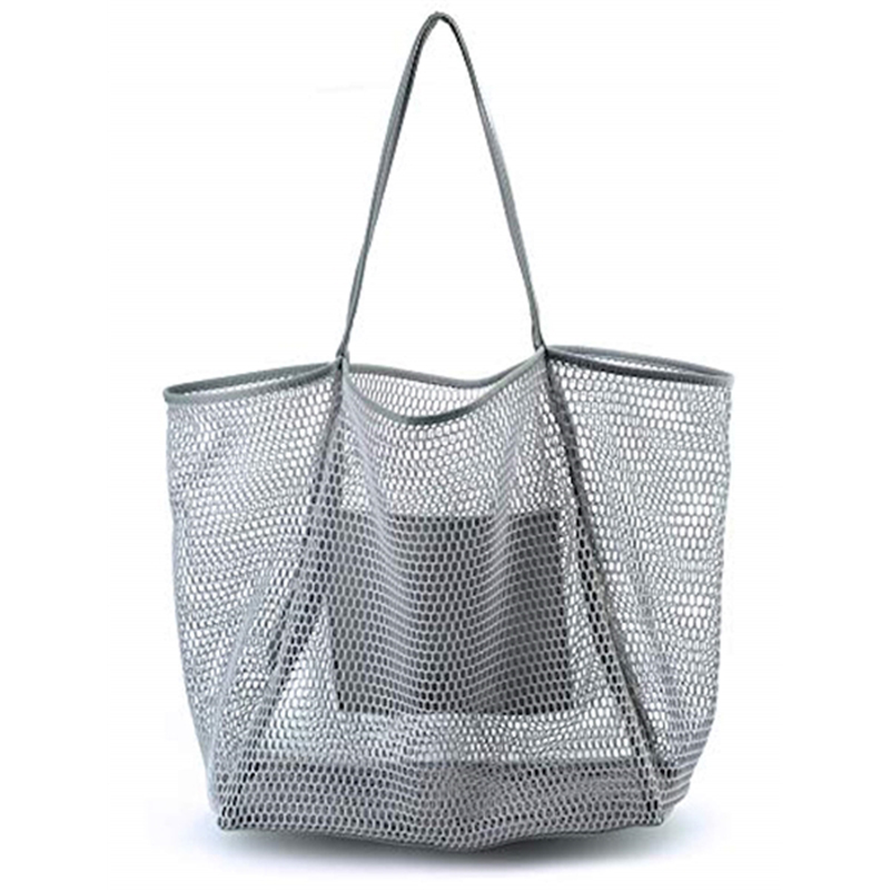 Mesh Beach Tote Womens Shoulder Handbag 3