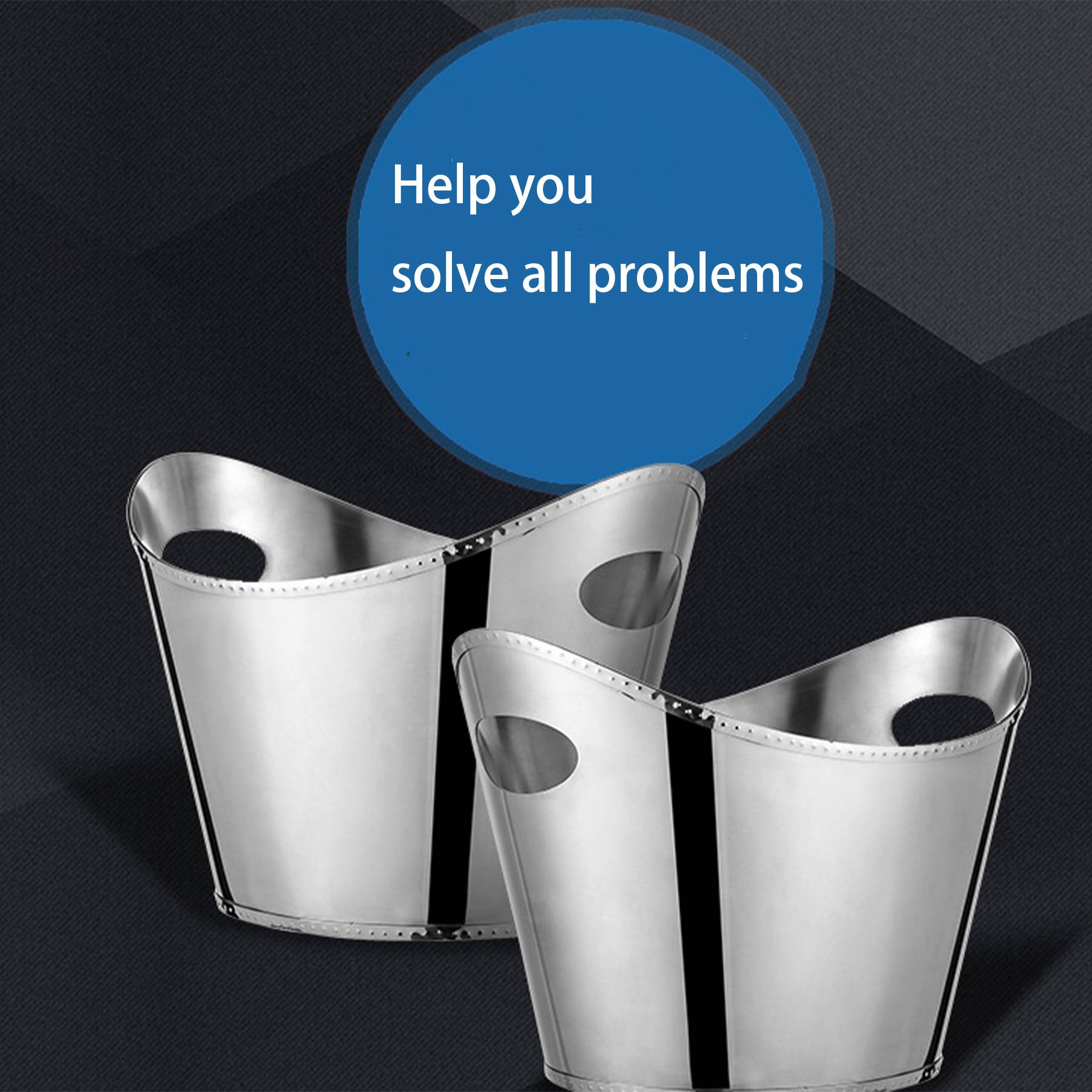 Stainless steel ice bucket 2