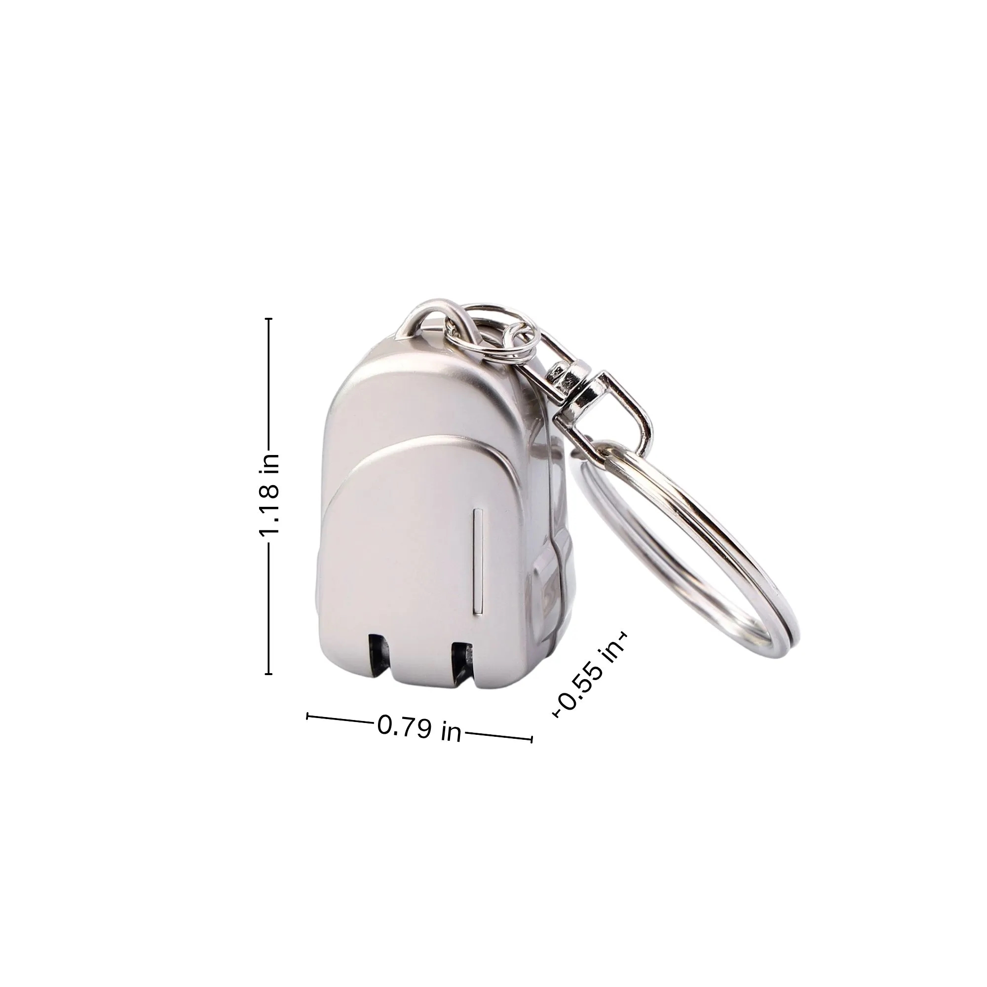 Stainless Steel Portable Foldable Mini Nail Clip Keychain 2