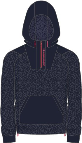 Men's UA RUSH Fleece Hoodie, custom hoodie or sweatshirt with logo imprint 7