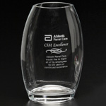 Clear Oval Vase 5