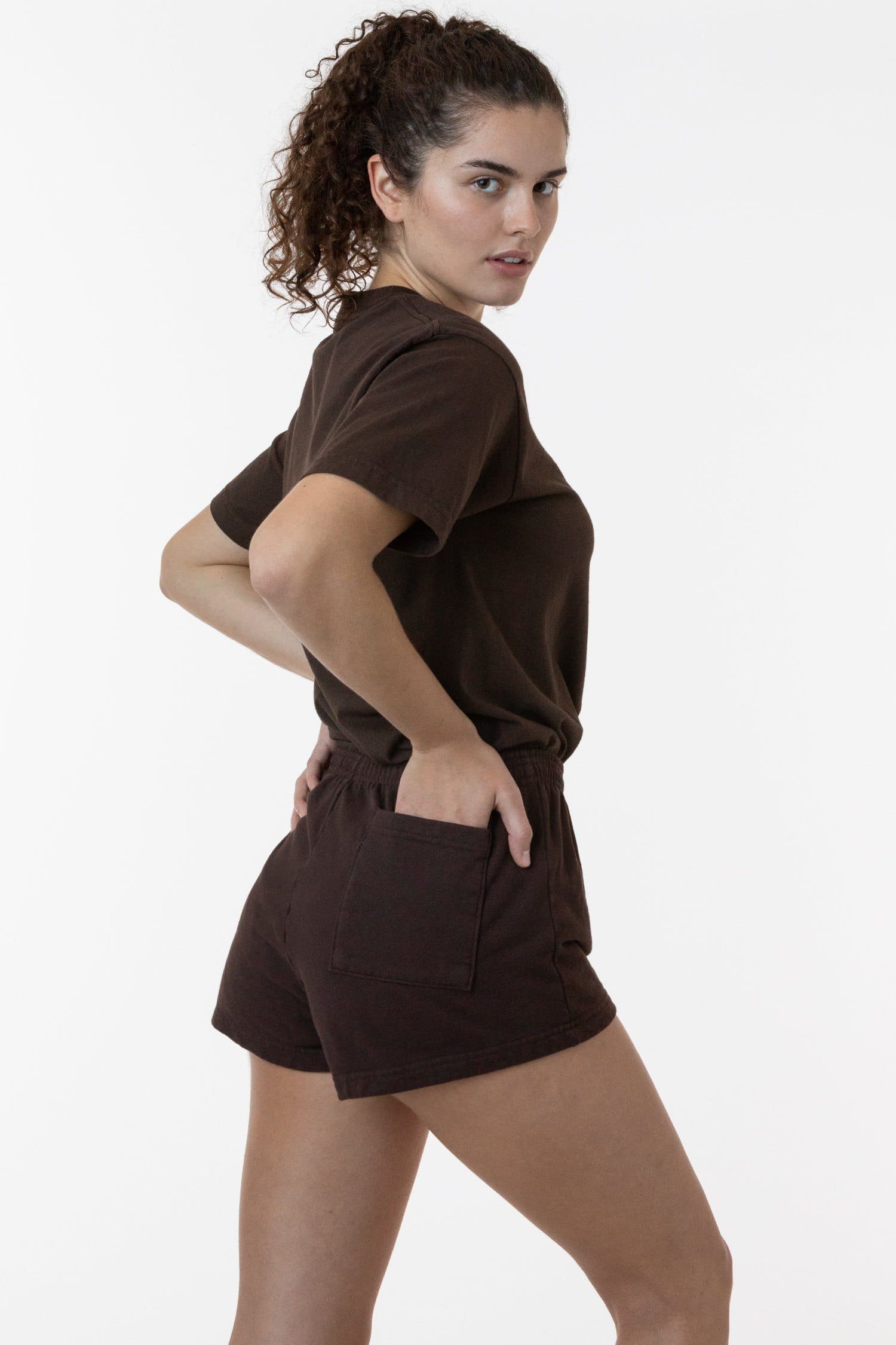 14 OZ GARMENT DYE HEAVY FLEECE SHORT SHORTS 11