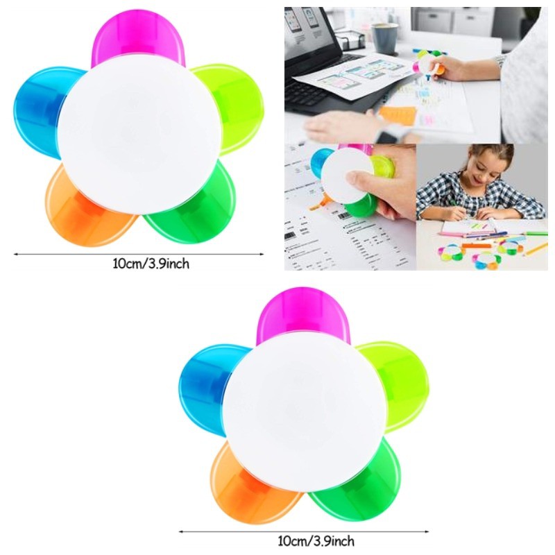 Flower Shape Watercolor Highlighter Pens 1