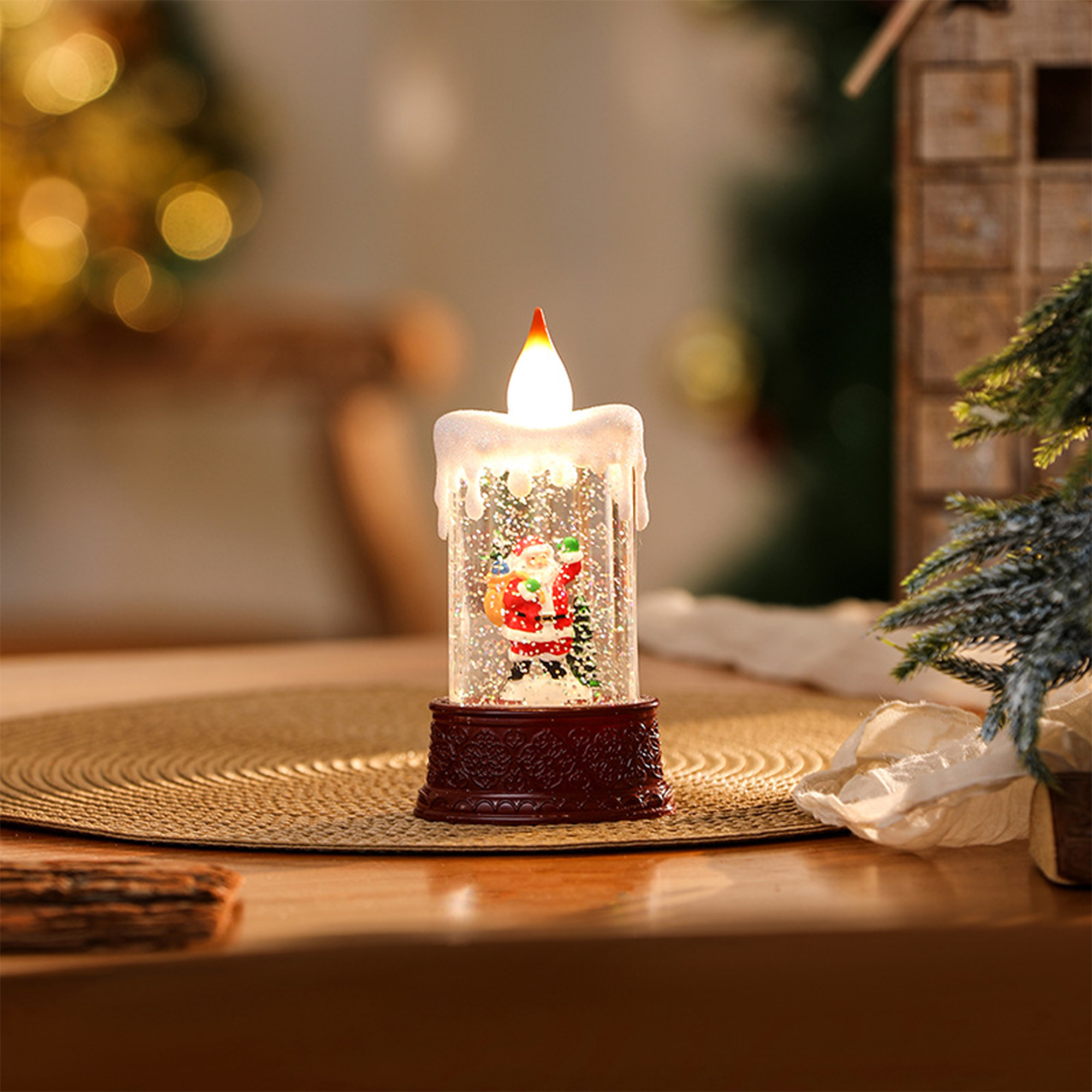 Christmas LED Water-Filled Decorative Lantern 2