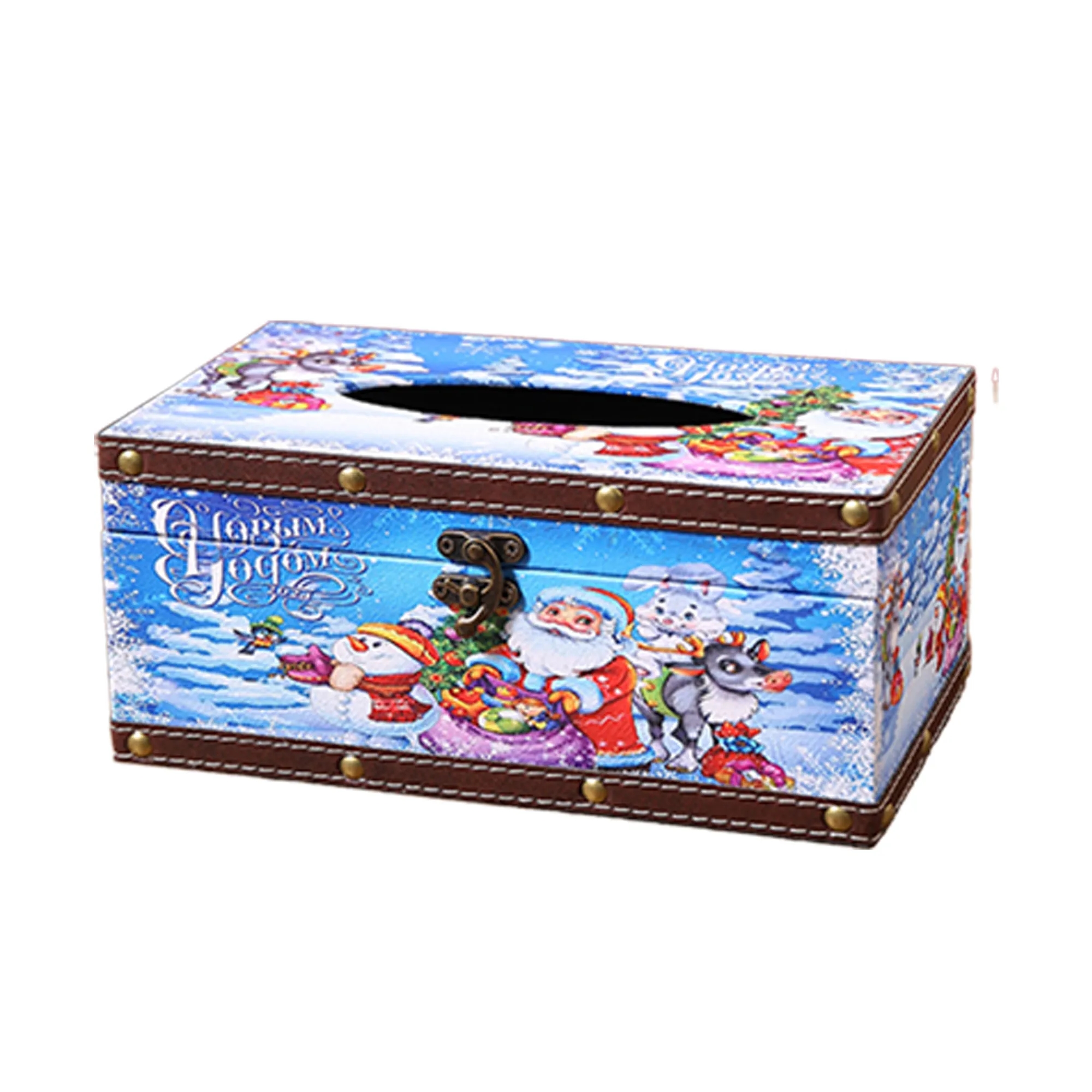 Tissue box Christmas cardboard 10