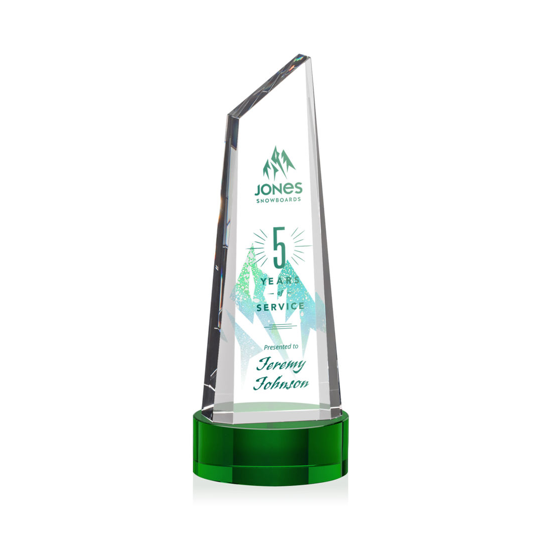Akron VividPrint™ Award on Base - Green 3