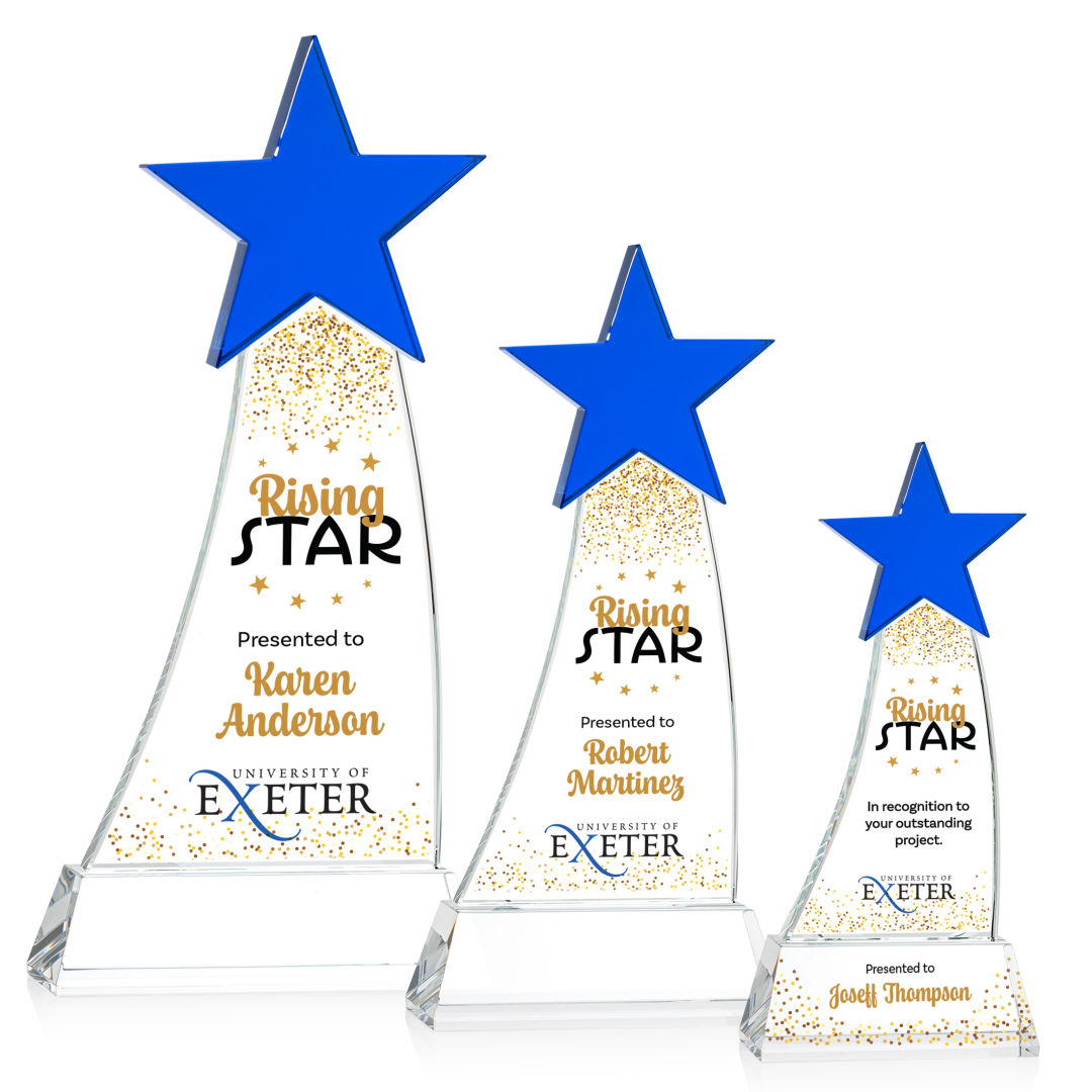 Manolita VividPrint™ Award - Blue/Clear 5