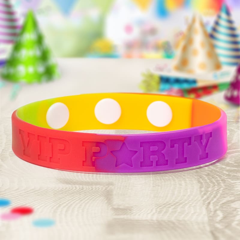 Debossed Silicone Adjustable  Wristbands 52