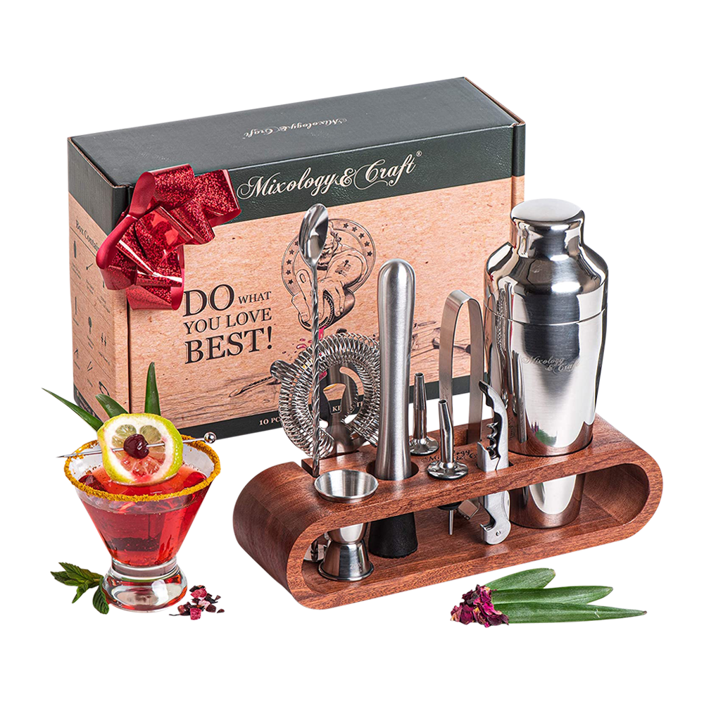 10-Piece Cocktail Bar Set (Stainless Steel) 1