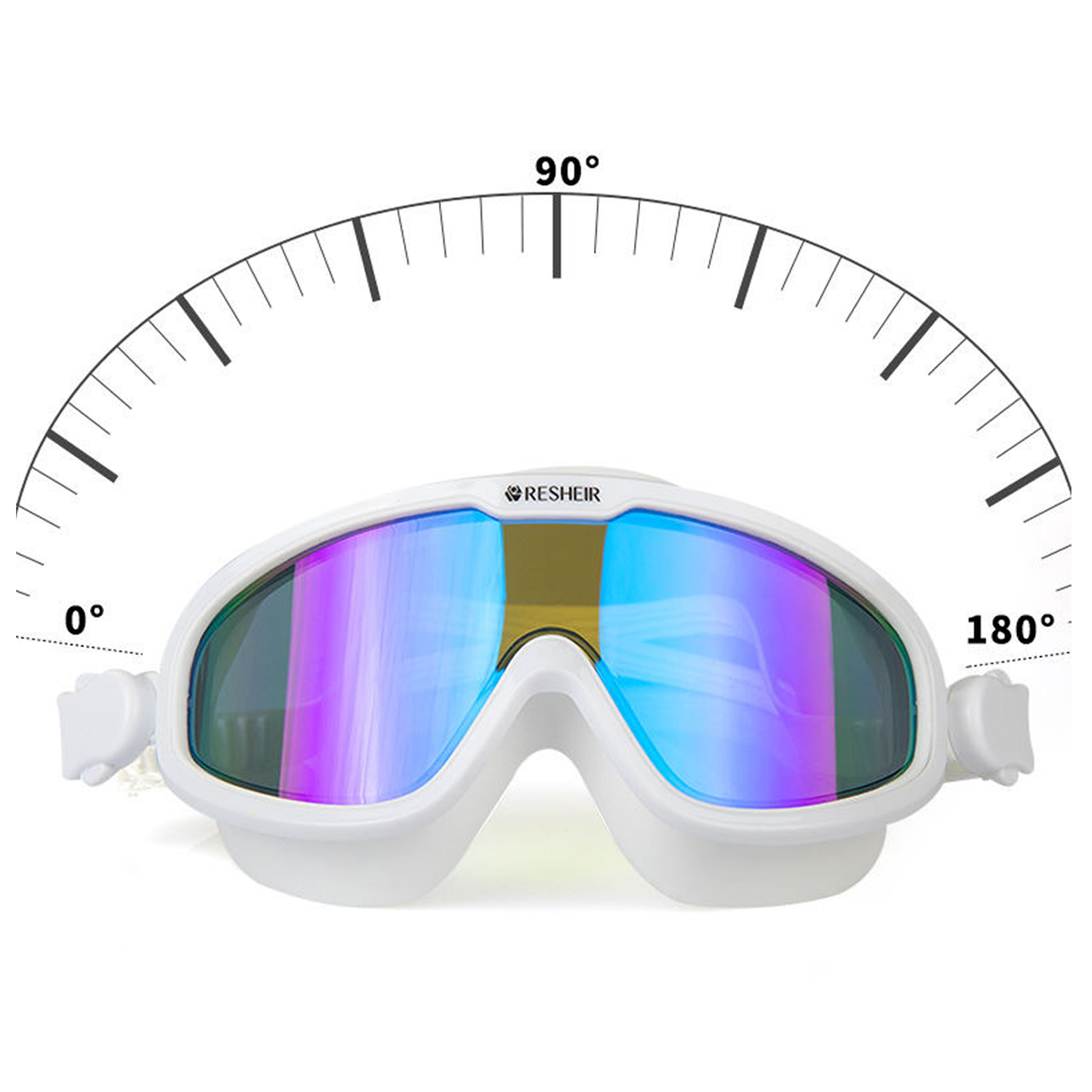 Anti-Fog Swimming Goggles—Adjustable Strap & Large-Frame 2