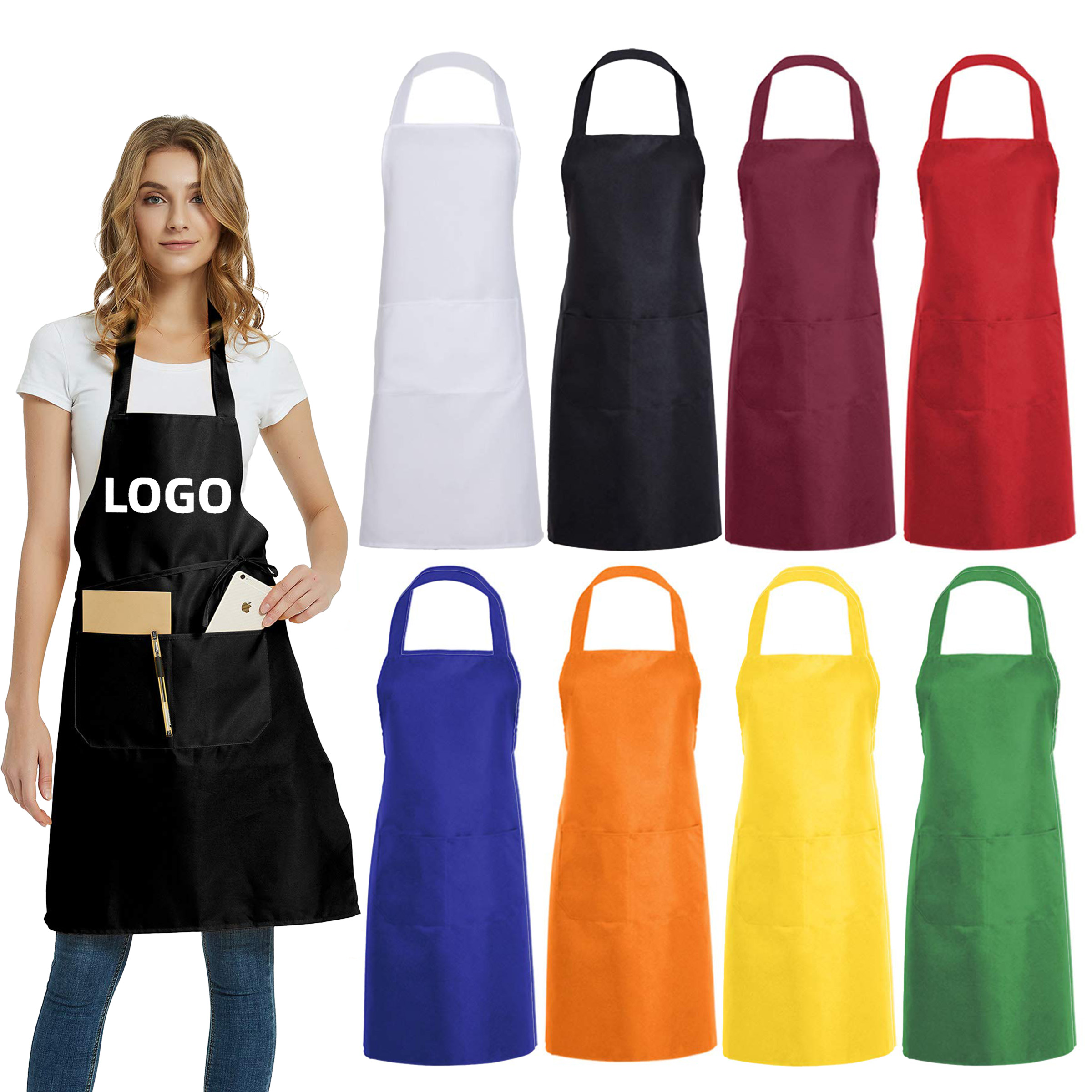 Classic Kitchen Apron w/2 Pockets 2