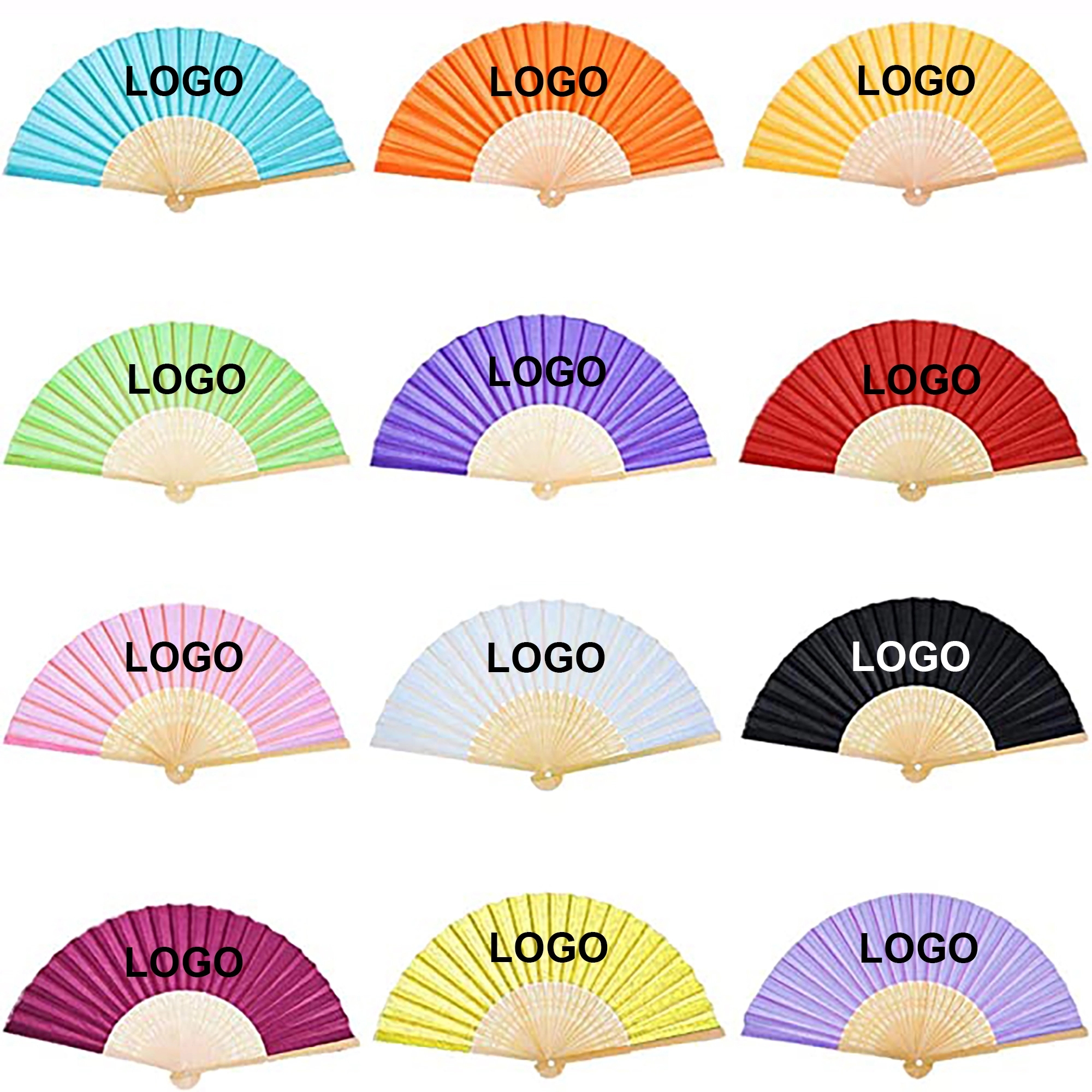 Folding Bamboo Silky Fans