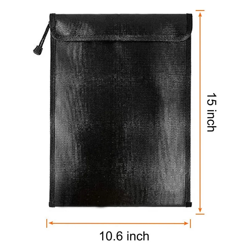 Fireproof and Waterproof Document Bag with Zipper 1