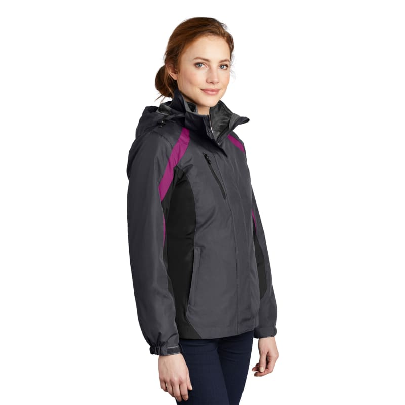 Port Authority Women's Colorblock 3-in-1 Jacket. 6