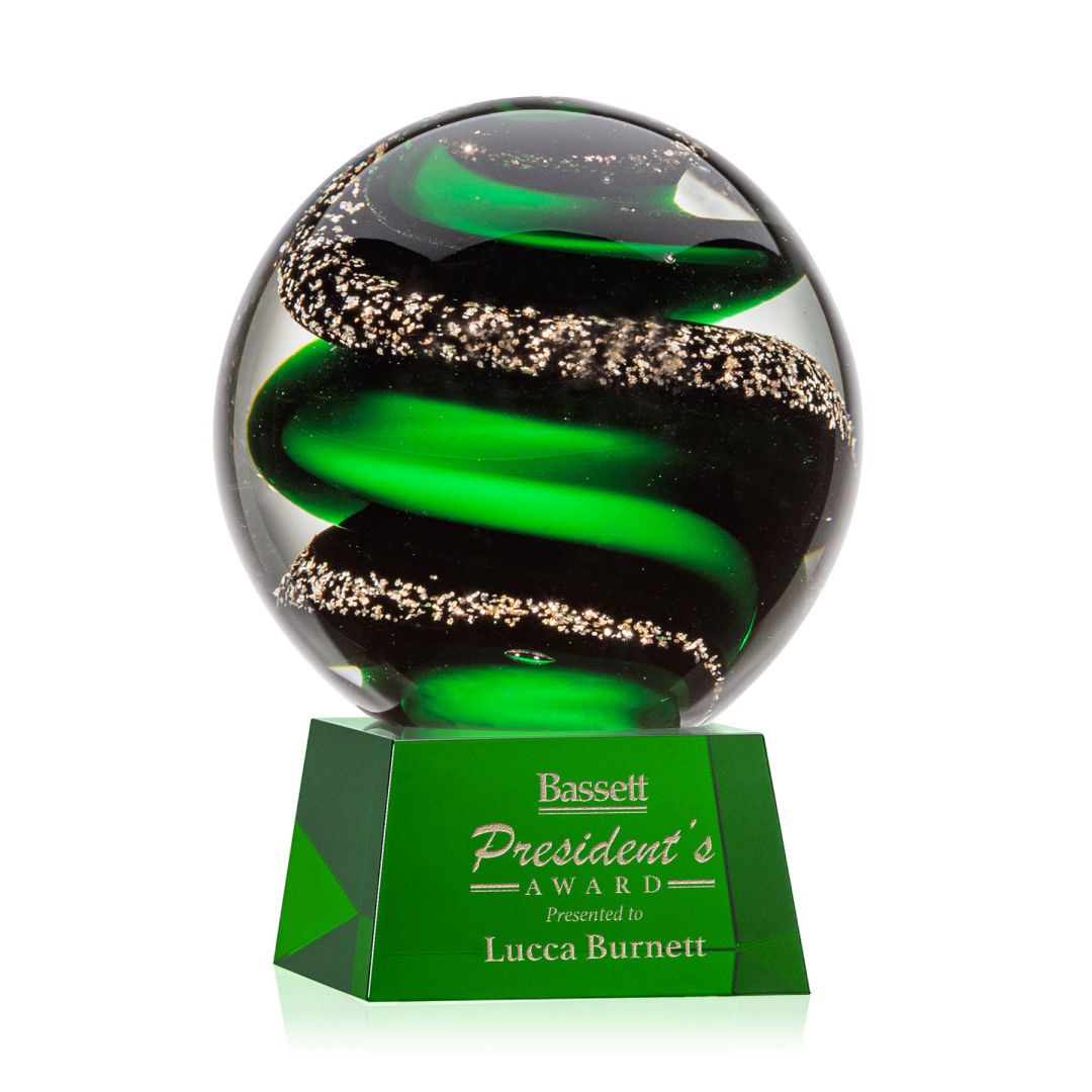 Zodiac Award on Robson Base - Green 4
