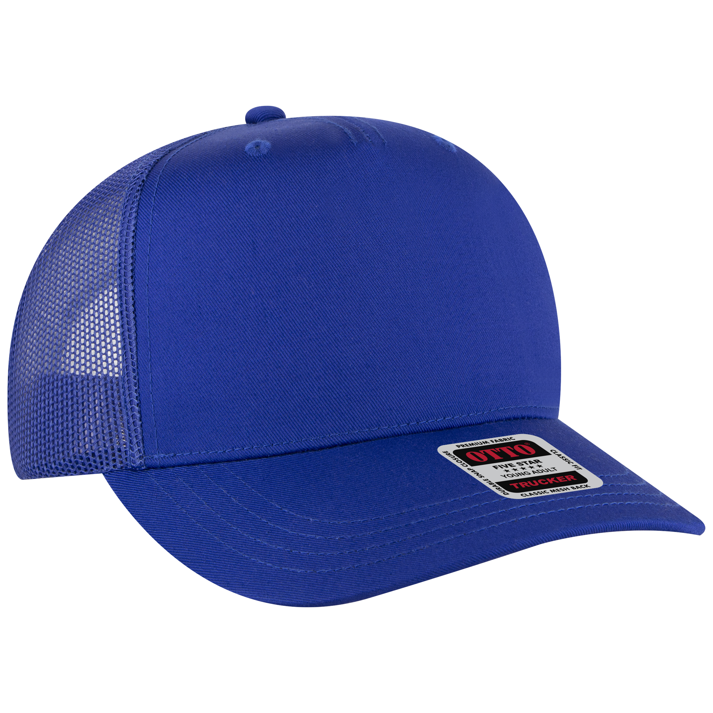 OTTO CAP® 5 Panel Mid Profile Mesh Back Trucker Hat 55