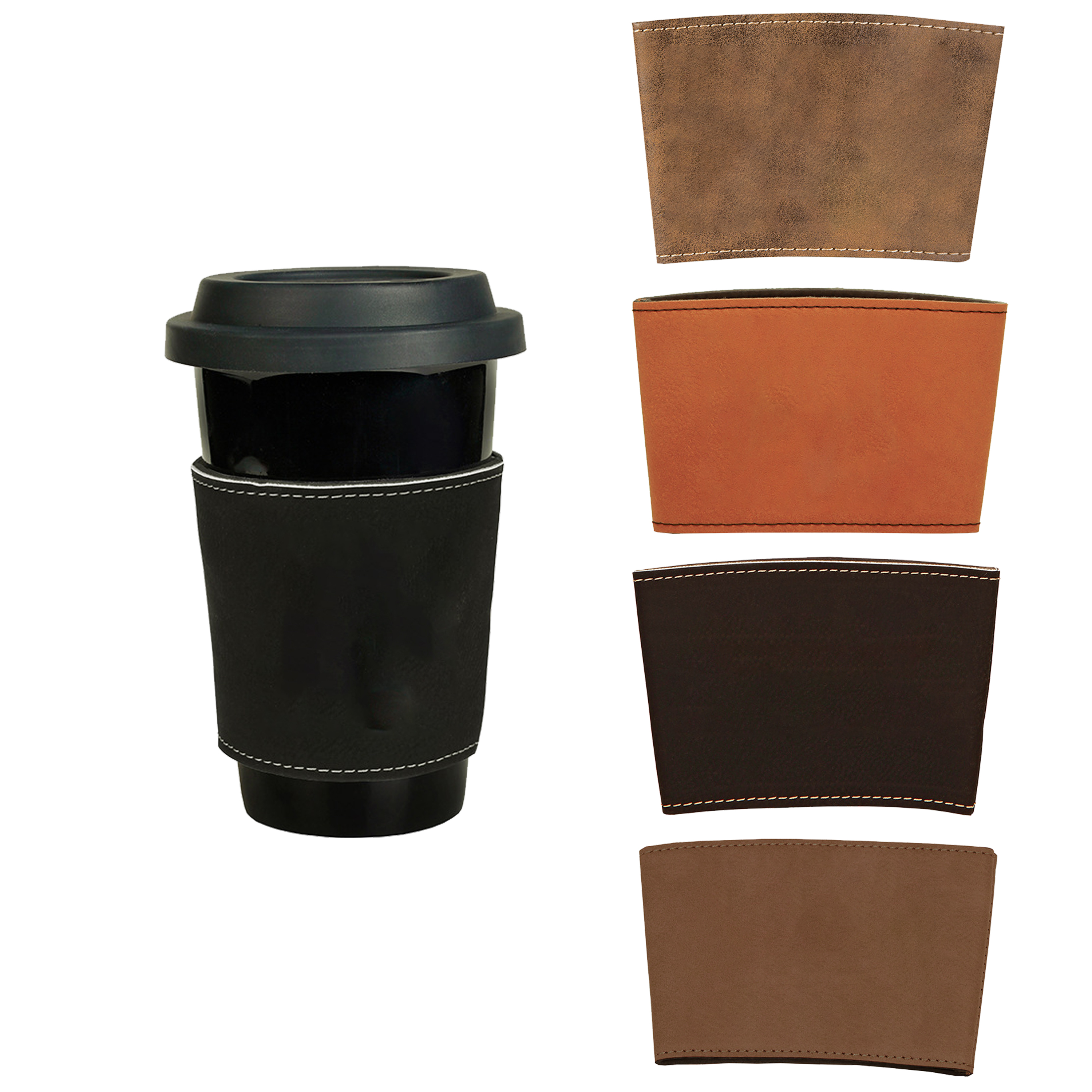 Reusable Leatherette Mug Sleeve 5
