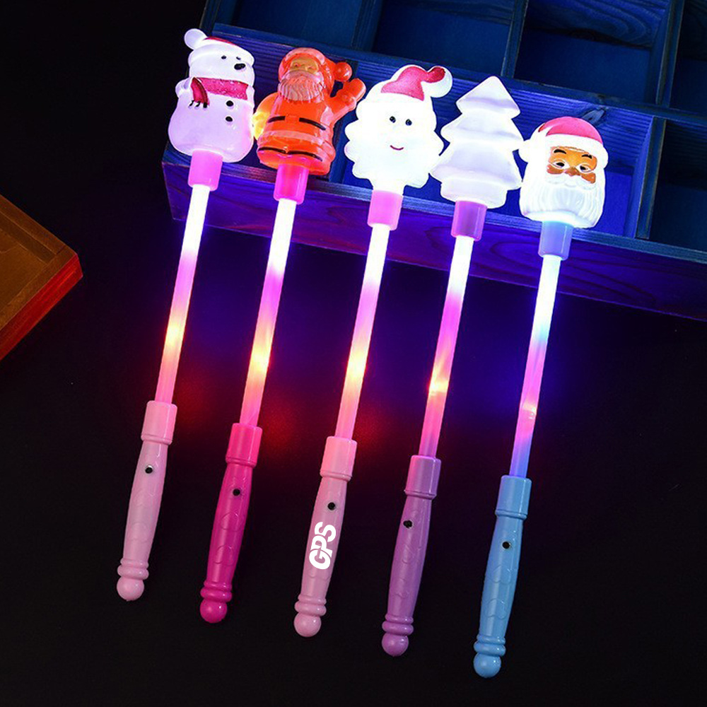 14 " Light Up Santa Wand 2