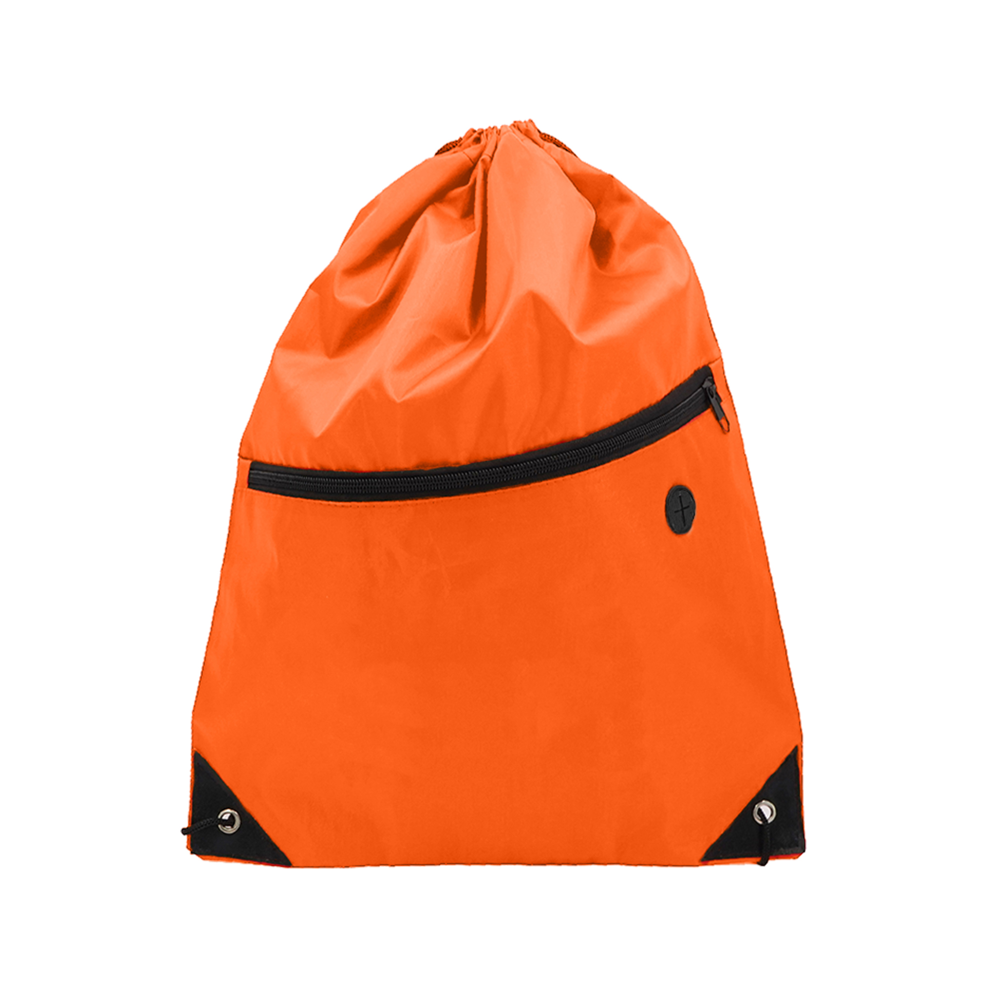 Foldable Drawstring Backpack with Zipper for Gym and Travel 6