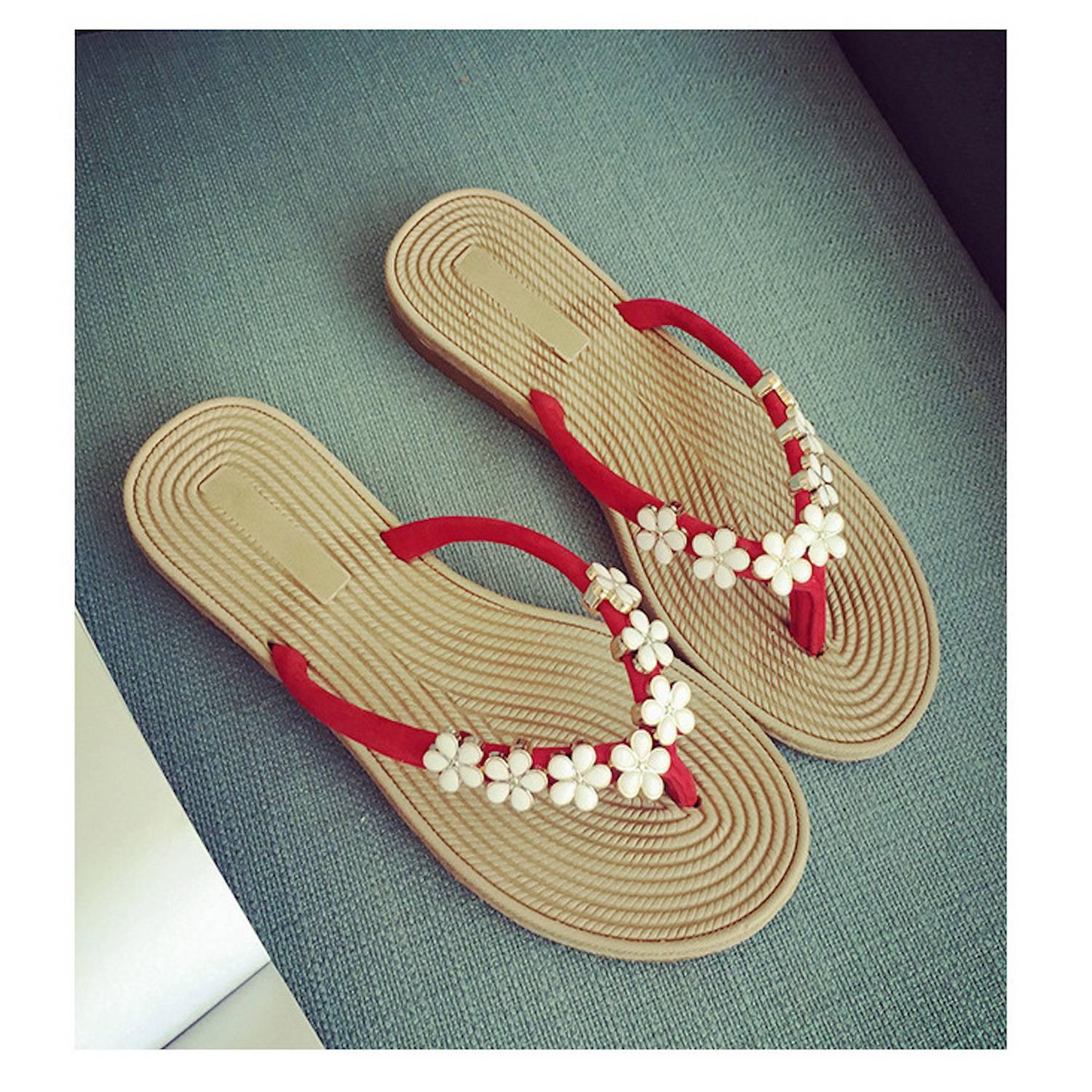 Women'S Summer Flat Sandals Flip Flops 5