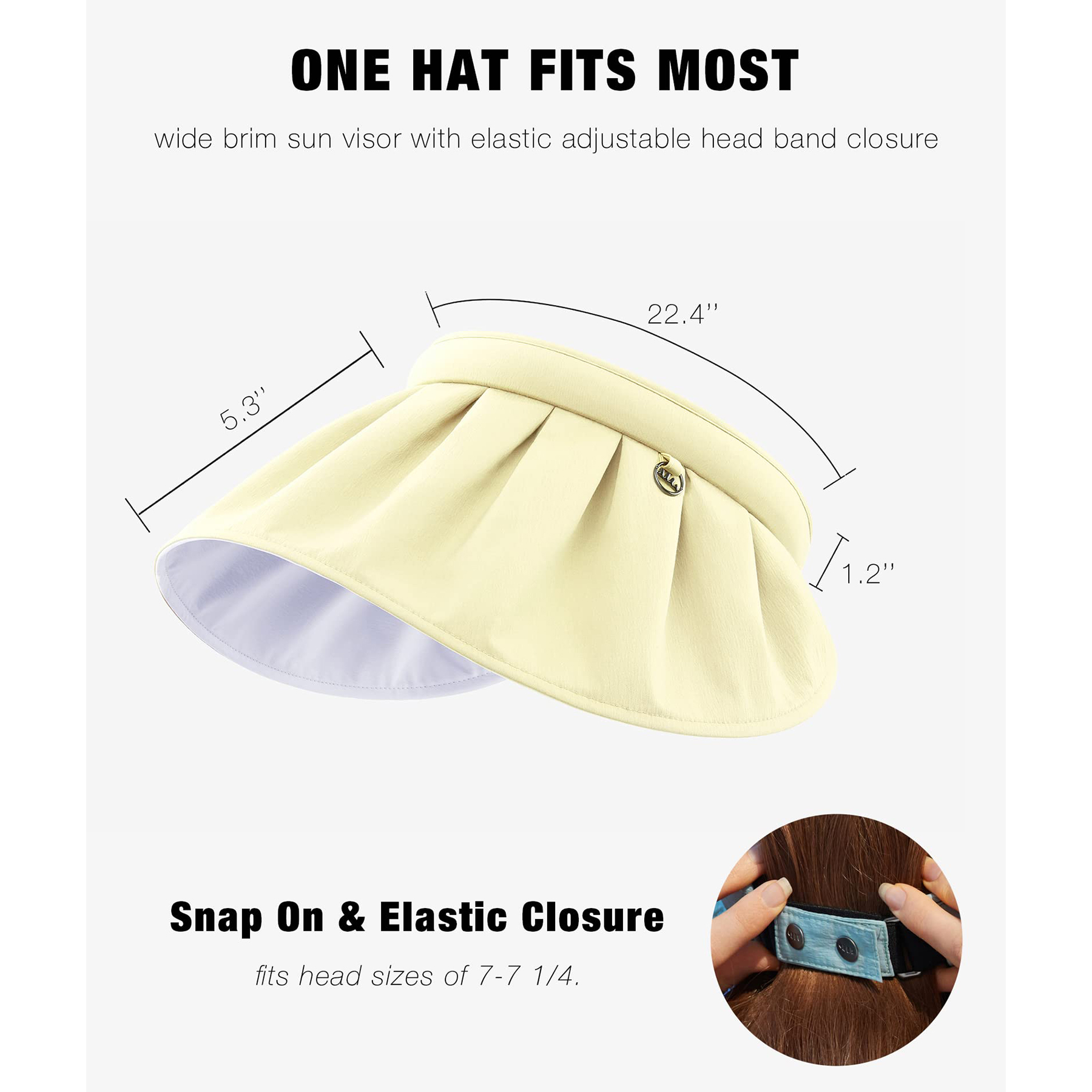 UPF 50+ Sun Visor Hat 3