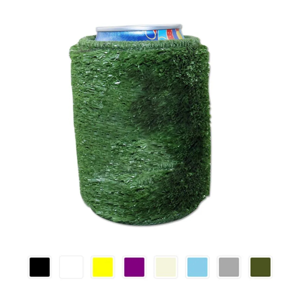 Artificial Grass Can Cooler, custom koozie with logo imprint 5