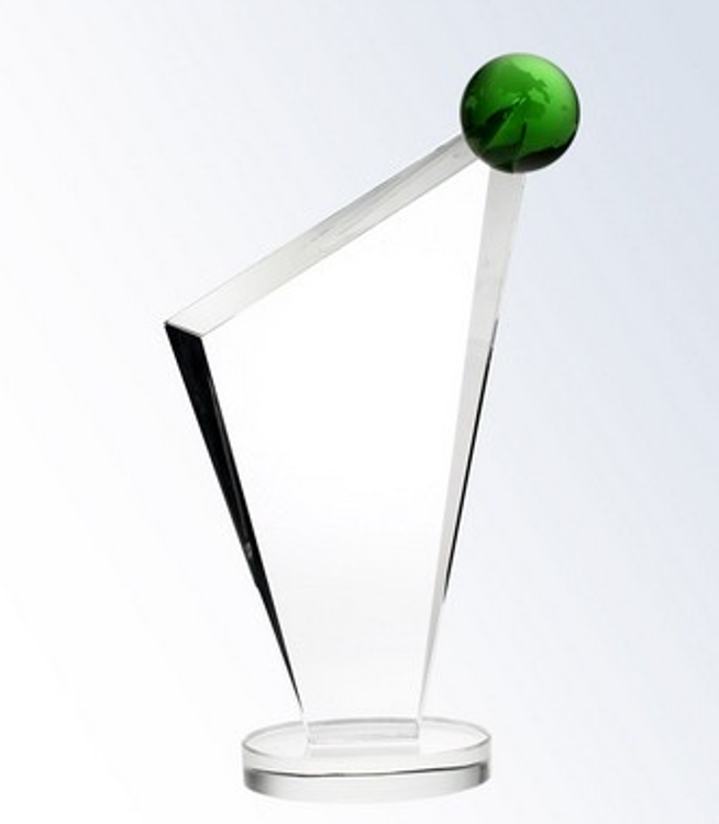 The Conception Globe Optic Crystal Award - Large