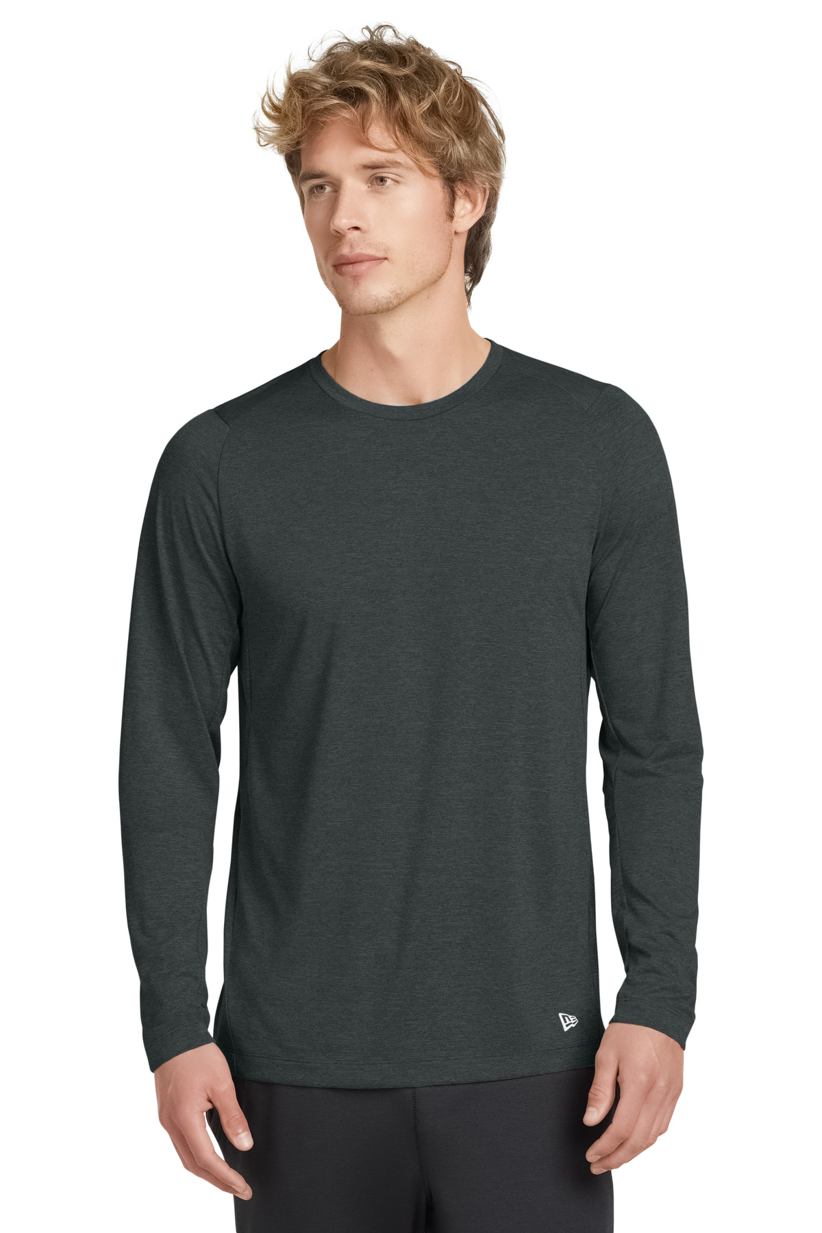New Era Series Performance Long Sleeve Crew Tee. NEA201 7