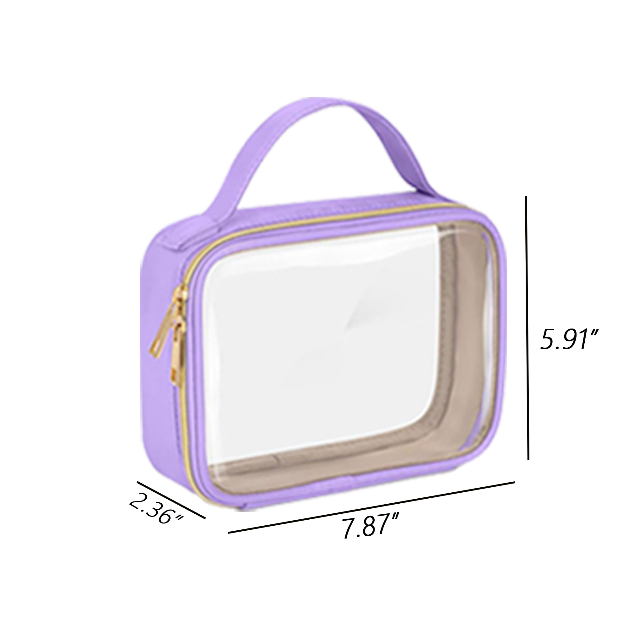 Clear Toiletry Bag with Handle 6
