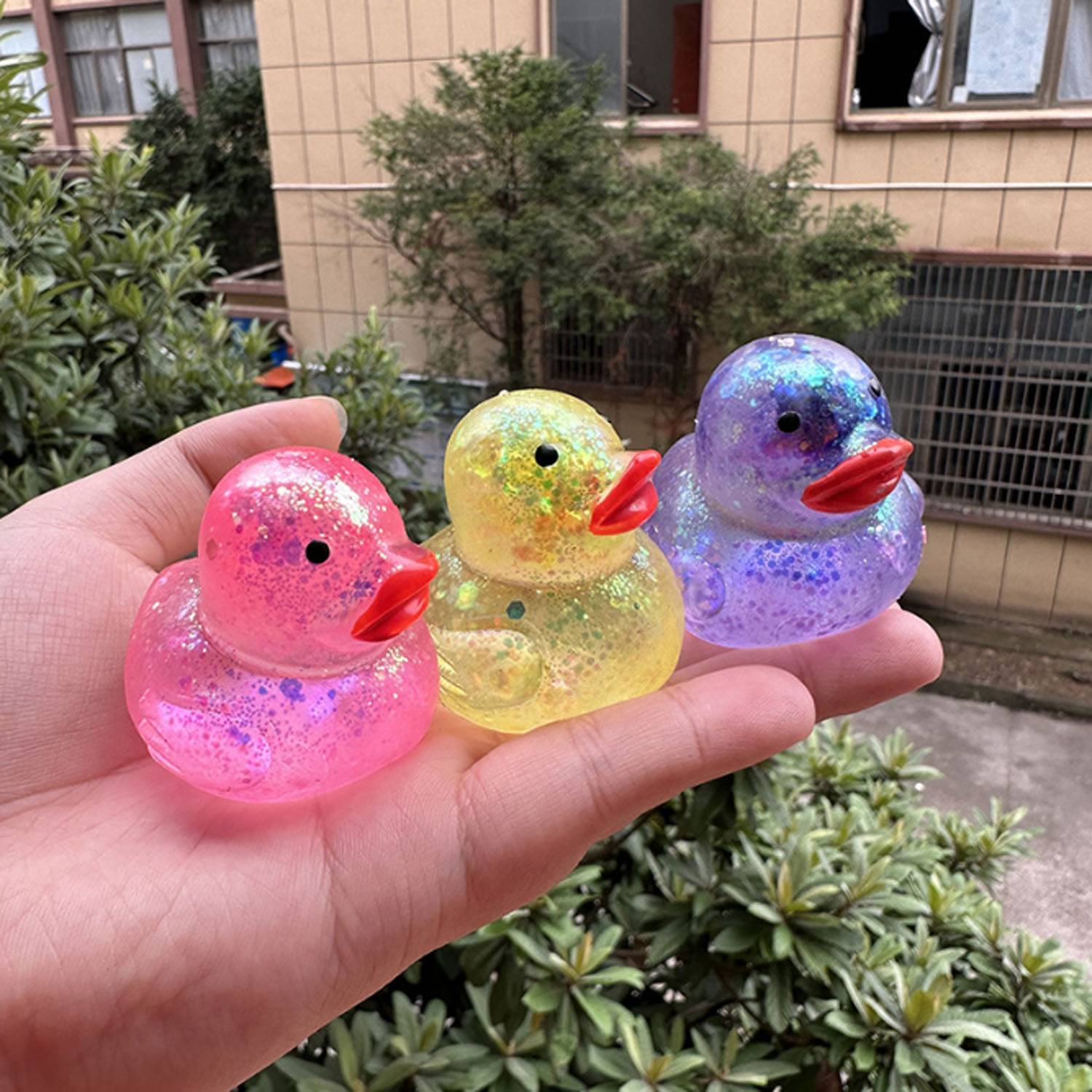 Non-toxic TPR Duck Stress Relief Toy 7