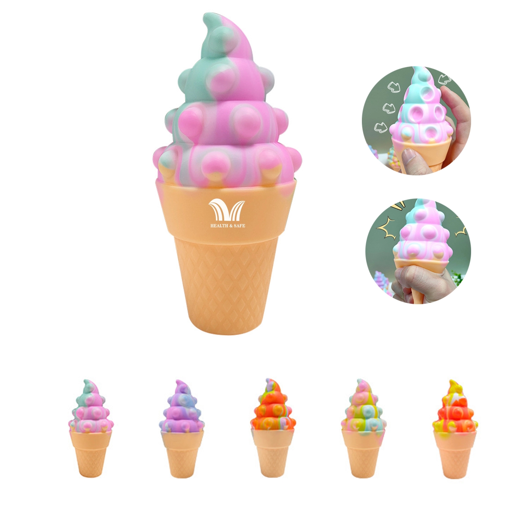 Ice Cream Push Pop Fidget Toy 2
