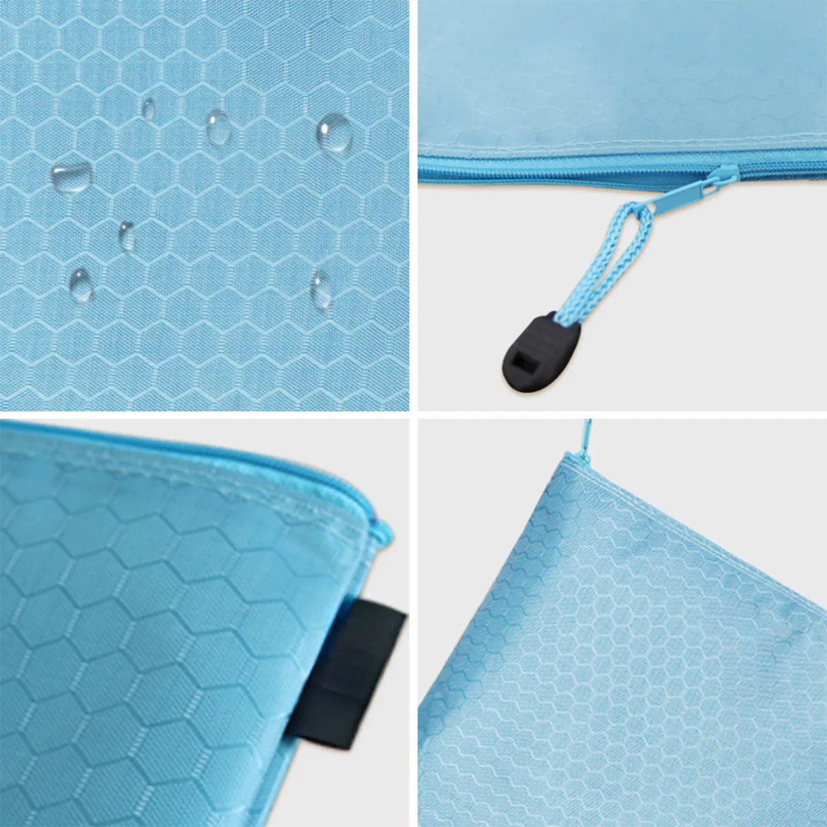 File Waterproof Thick Canvas Zipper Stationery Bag 7