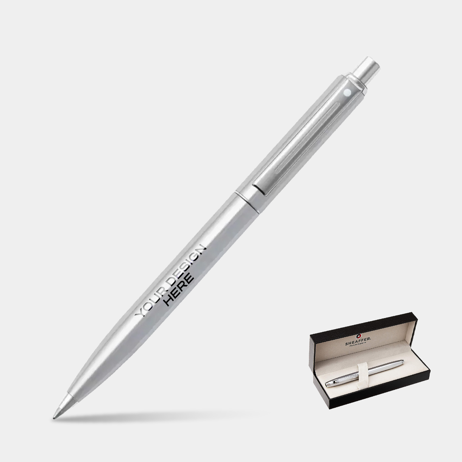 SHEAFFER® Sentinel 323 Brushed Chrome Executive Ballpoint Pen w/ Gift Box 3