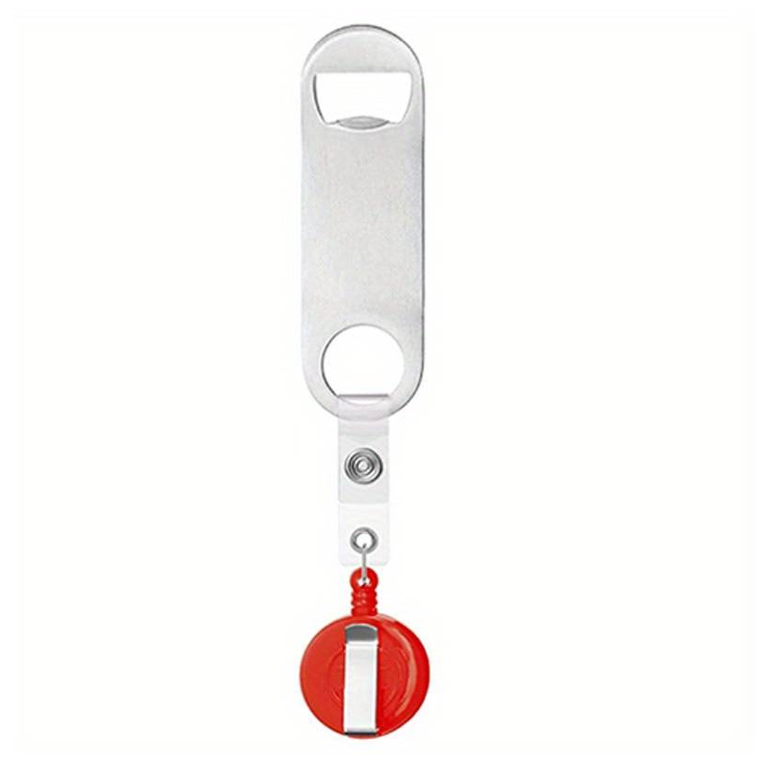 Stainless Steel Bottle Opener with Badge Reel 10