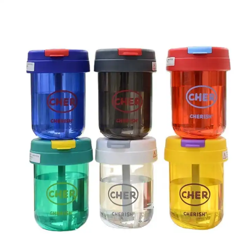 Water Cup with Lid and Straw 2