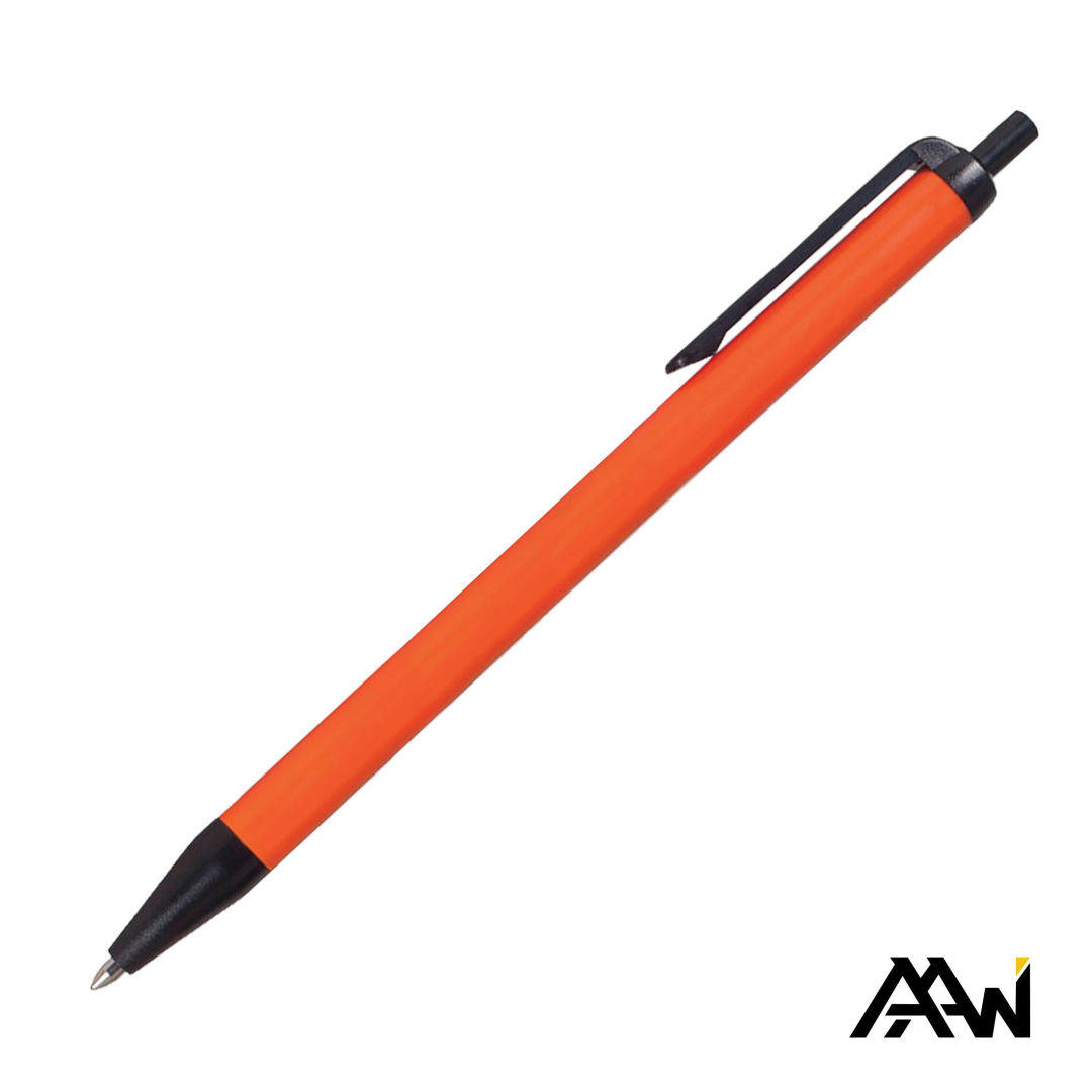 Value Slim Pen w/Glossy Colored Barrel - Matte Black Accent 8