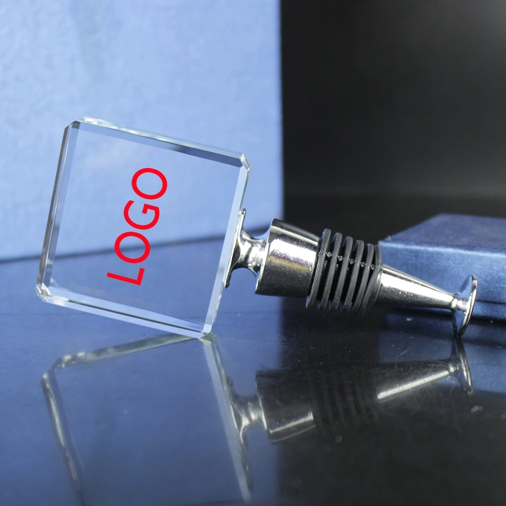 Crystal Square Wine Stopper 2